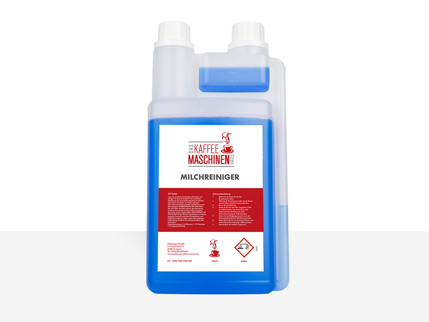 Kaffeemaschinenhaus Kölnberger Milchreiniger BLAU (Acid) 1000 ml