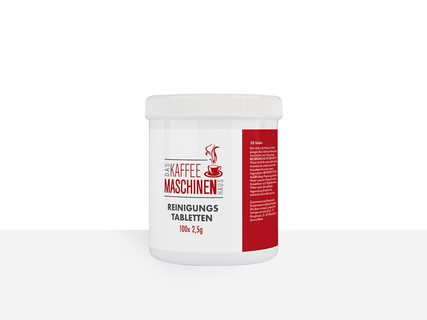 Kaffeemaschinenhaus Reinigungstabletten 100x 2,5g Ø18mm